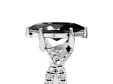 White gold Fancy Black Marquise Cut Solitaire Twist Pave Diamond Engagement Ring with Prong Setting_23