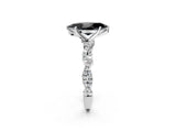 White gold Fancy Black Marquise Cut Solitaire Twisted Pave Band with Four-Prong Setting_17