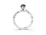 White gold Fancy Black Marquise Cut Solitaire Twisted Pave Band with Four-Prong Setting_18