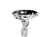 White gold Fancy Black Marquise Cut Solitaire Twisted Pave Band with Four-Prong Setting_20