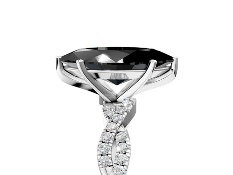 White gold Fancy Black Marquise Cut Solitaire Twisted Pave Band with Four-Prong Setting_20
