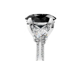 White gold Fancy Black Oval Cut Brilliant Three-Stone Diamond Ring with Pavé Band and Four-Prong Setting_20