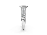 White gold Fancy Black Oval Cut Cut Diamond Channel Set Pave Band with Tension Prong Setting_2