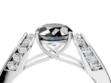 White gold Fancy Black Oval Cut Cut Diamond Channel Set Solitaire Ring with Four-Prong Setting_52