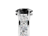 White gold Fancy Black Oval Cut Cut Diamond Engagement Ring with Pavé Band and Four-Prong Setting_5