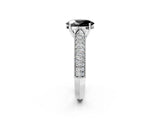 White gold Fancy Black Oval Cut Cut Pave Split Shank Engagement Ring with Four-Prong Setting_14