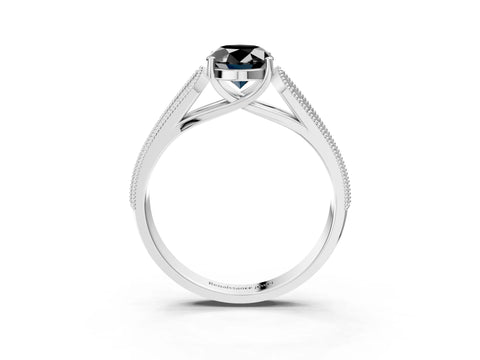 White gold Fancy Black Oval Cut Cut Pave Split Shank Engagement Ring with Four-Prong Setting_15