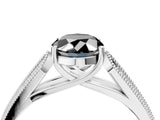 White gold Fancy Black Oval Cut Cut Pave Split Shank Engagement Ring with Four-Prong Setting_16