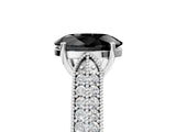 White gold Fancy Black Oval Cut Cut Pave Split Shank Engagement Ring with Four-Prong Setting_17