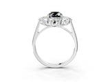 White gold Fancy Black Oval Cut Diamond Floral Double Halo Engagement Ring with Prong Setting_51