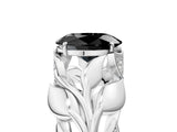 White gold Fancy Black Oval Cut Solitaire Leaf-Inspired Engagement Ring with Prong Setting_17