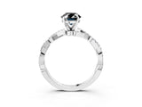 White gold Fancy Black Oval Cut Solitaire Twisted Pave Band with Four-Prong Setting_18