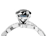 White gold Fancy Black Oval Cut Solitaire Twisted Pave Band with Four-Prong Setting_19