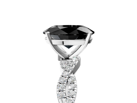 White gold Fancy Black Oval Cut Solitaire Twisted Pave Band with Four-Prong Setting_20