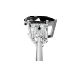 White gold Fancy Black Pear Cut Cut Diamond Cluster Ring with Solitaire Band and Four-Prong Setting_17
