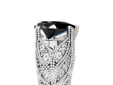 White gold Fancy Black Pear Cut Cut Milgrain Pave Diamond Engagement Ring with Four-Prong Setting_8