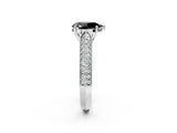 White gold Fancy Black Pear Cut Cut Pave Split Shank Engagement Ring with Four-Prong Setting_14