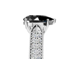 White gold Fancy Black Pear Cut Cut Pave Split Shank Engagement Ring with Four-Prong Setting_17