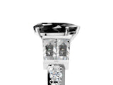 White gold Fancy Black Pear Cut Diamond Engagement Ring with Baguette Side Stones and Channel Set Band_29