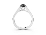 White gold Fancy Black Pear Cut Solitaire Cathedral Diamond Engagement Ring with Channel-Set Band and Four-Prong Setting_18