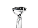 White gold Fancy Black Pear Cut Solitaire Diamond Engagement Ring with Twisted Pave Band and Four-Prong Setting_24