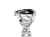 White gold Fancy Black Pear Cut Solitaire Twist Pave Diamond Engagement Ring with Prong Setting_17