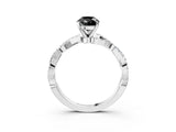 White gold Fancy Black Pear Cut Solitaire Twisted Pave Band with Four-Prong Setting_18