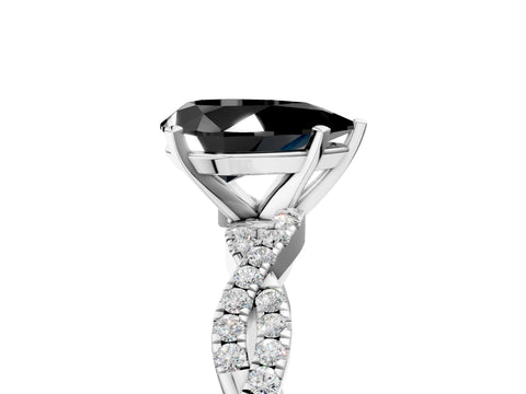 White gold Fancy Black Pear Cut Solitaire Twisted Pave Band with Four-Prong Setting_20