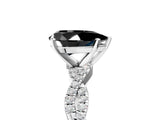 White gold Fancy Black Pear Cut Solitaire Twisted Pave Band with Four-Prong Setting_20