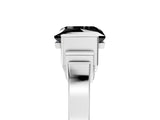 White gold Fancy Black Princess Cut Brilliant Solitaire Diamond Ring with Channel Set Band and Bar Prong Setting_5