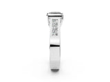 White gold Fancy Black Princess Cut Cut Channel Set Solitaire Ring with Four-Prong Setting_26