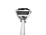 White gold Fancy Black Princess Cut Diamond Solitaire Engagement Ring with Classic Band and Four-Prong Setting_17