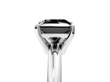 White gold Fancy Black Princess Cut Diamond Solitaire Engagement Ring with Round Band and Four-Prong Setting_101
