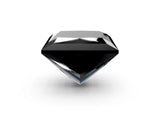 White gold Fancy Black Princess Cut Halo Round Diamond Solitaire Ring with Pavé Band and Four-Prong Setting_50
