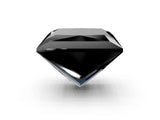 White gold Fancy Black Princess Cut Halo Round Diamond Solitaire Ring with Pavé Band and Four-Prong Setting_51