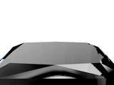 White gold Fancy Black Princess Cut Halo Round Diamond Solitaire Ring with Pavé Band and Four-Prong Setting_52