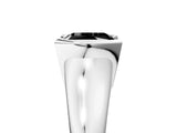 White gold Fancy Black Princess Cut Solitaire Tension Set Diamond Ring with Split Shank Band_23