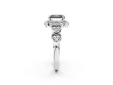 White gold Fancy Black Radiant Cut Brilliant Milgrain Pave Heart Band Solitaire Ring_38