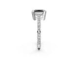 White gold Fancy Black Radiant Cut Brilliant Split Shank Pave Solitaire Ring with Four-Prong Setting_2