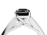 White gold Fancy Black Radiant Cut Cut Channel Set Solitaire Ring with Four-Prong Setting_16