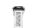 White gold Fancy Black Radiant Cut Cut Channel Set Solitaire Ring with Four-Prong Setting_17