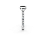 White gold Fancy Black Radiant Cut Cut Pave Band Milgrain Solitaire Ring_2
