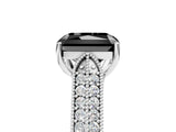 White gold Fancy Black Radiant Cut Cut Pave Split Shank Engagement Ring with Four-Prong Setting_17