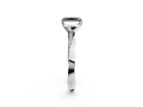 White gold Fancy Black Radiant Cut Diamond Engagement Ring with Side Stone Accents and Four-Prong Setting_98