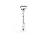 White gold Fancy Black Radiant Cut Diamond Ring with Marquise and Round  Side Stones and Four-Prong Setting_62