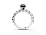 White gold Fancy Black Radiant Cut Diamond Side Stone Engagement Ring with Four-Prong Setting_27