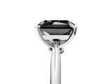 White gold Fancy Black Radiant Cut Diamond Solitaire Engagement Ring with Classic Band and Four-Prong Setting_29