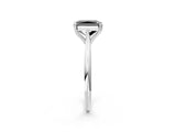 White gold Fancy Black Radiant Cut Solitaire Diamond Ring with Six-Prong Setting and Classic Band_59