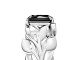 White gold Fancy Black Radiant Cut Solitaire Leaf-Inspired Engagement Ring with Prong Setting_41