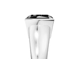 White gold Fancy Black Radiant Cut Solitaire Tension Set Diamond Ring with Split Shank Band_17